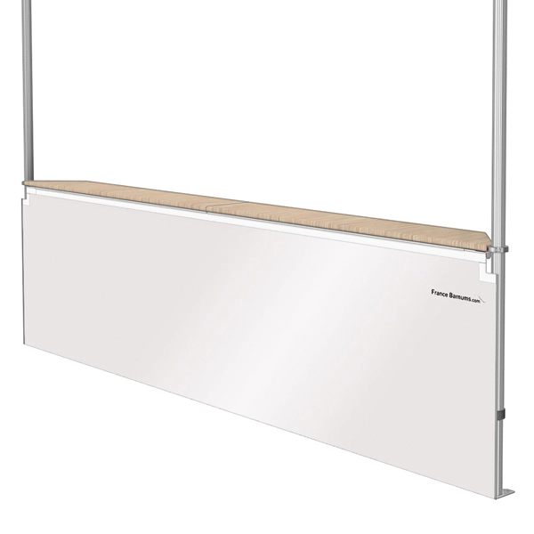 Jupe de comptoir buvette en PVC 580g/m² pour barnum