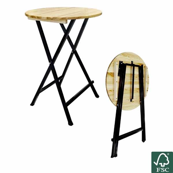 Table bistrot d'une hauteur de 110cm pliante