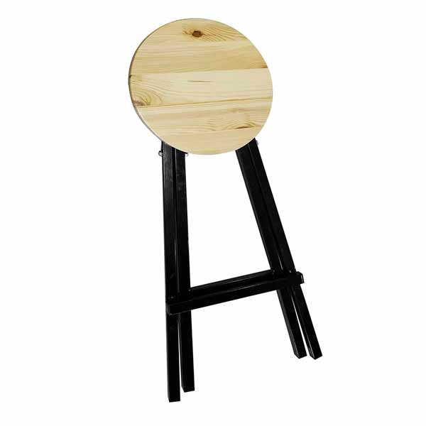 tabouret haut en bois plié
