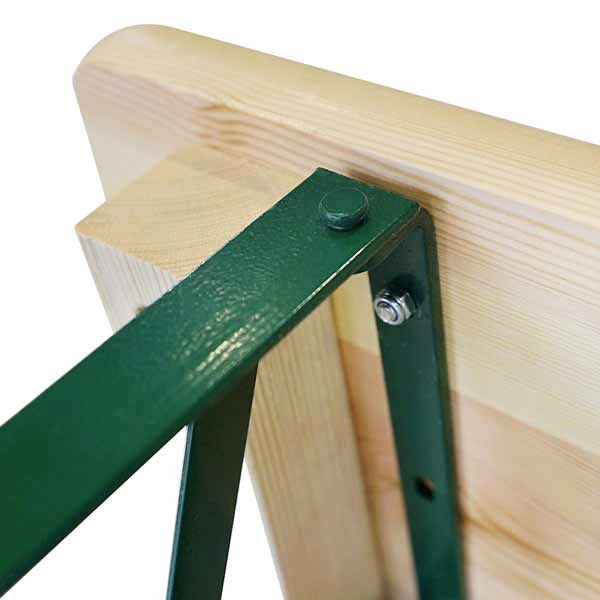 pieds en acier rabattables