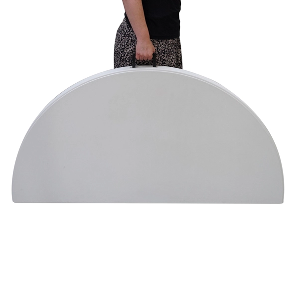 transport de la table rectangulaire facile grâce à la forme de valise