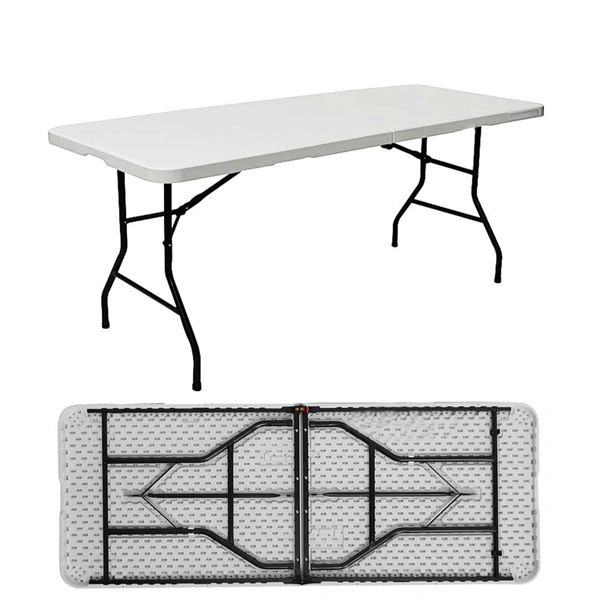 table rectangulaire avec pieds pliants