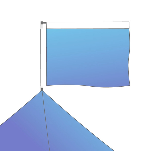 drapeau personnalisé recto-verso