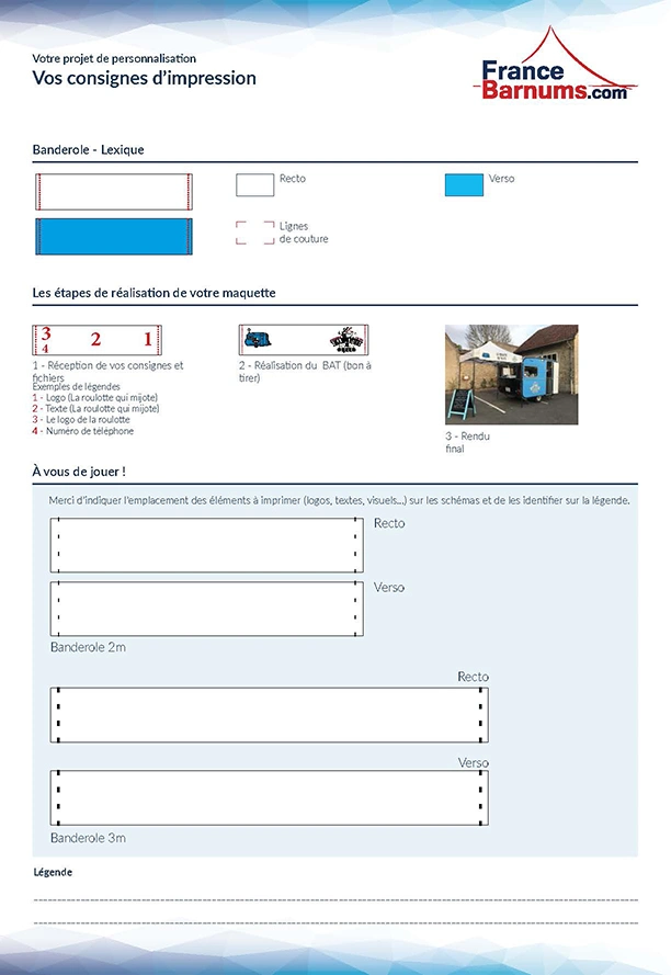 consignes impression banderole