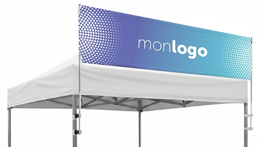 sky banner personnalisable pour barnum pliant