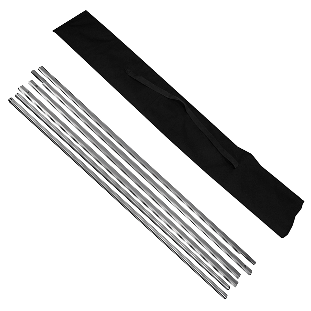 4 barres de structure emboitables pour former le cadre et fixer les mâts