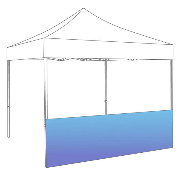 Demi-mur ou jupe de comptoir imprimables pour barnum pliant personnalisable