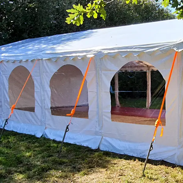 Murs indépendants de 2m de long avec fenêtre transparente pour la tente de réception