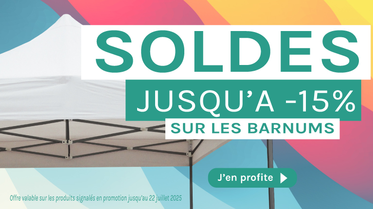 Soldes d'été barnums 2025