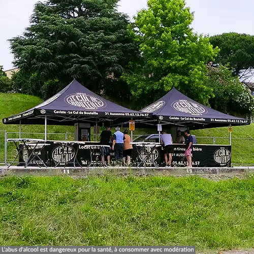 Nos buvettes pliantes